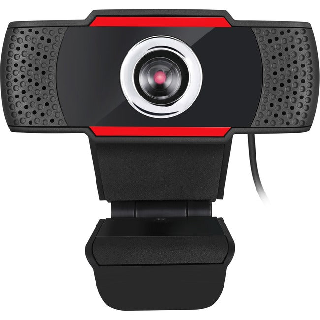 Adesso CyberTrack CyberTrack H3 Webcam - 1.3 Megapixel - 30 fps - Black, Red - USB 2.0