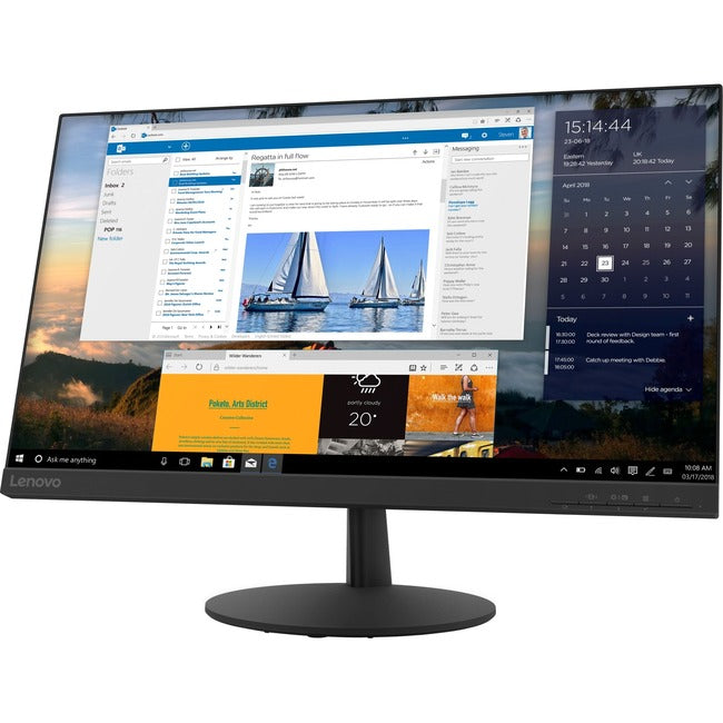 Lenovo L24q-30 23.8" WQHD WLED LCD Monitor - 16:9 - Raven Black