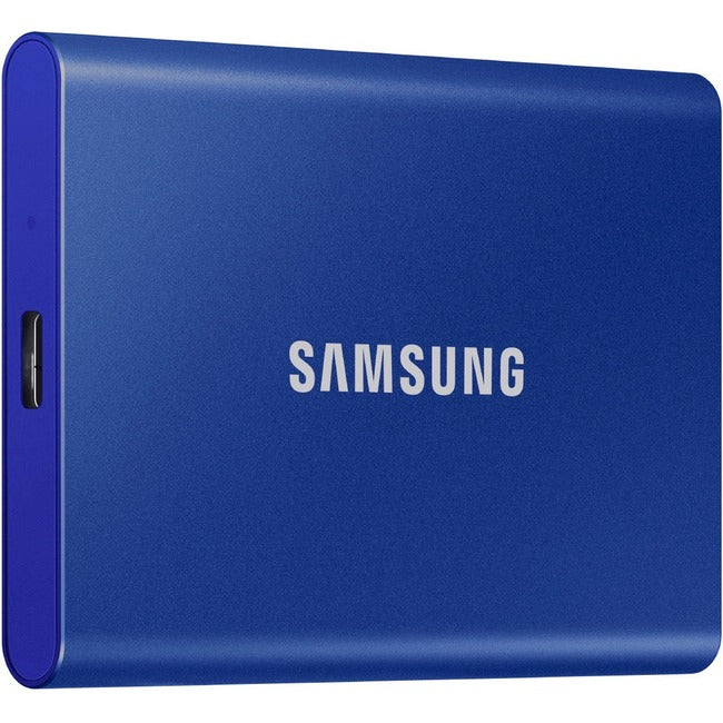 Samsung T7 MU-PC2T0R-WW 1 TB Portable Solid State Drive - External - PCI Express NVMe - Indigo Blue