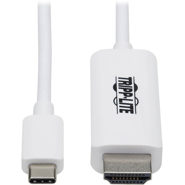 Tripp Lite U444-003-HWE USB-C to HDMI Adapter Cable, M-M, White, 3 ft.