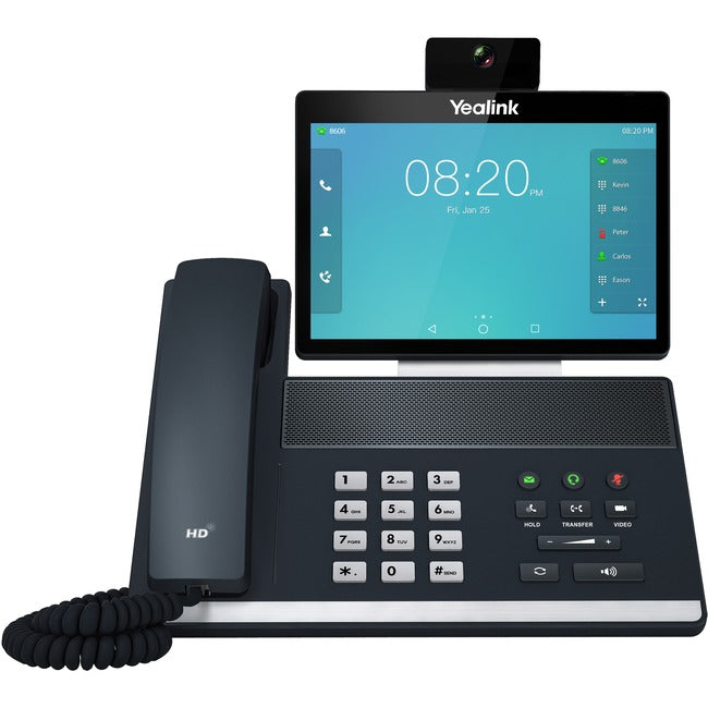 Yealink VP59 IP Phone - Corded-Cordless - Corded-Cordless - Bluetooth, Wi-Fi - Tabletop, Wall Mountable - Classic Gray