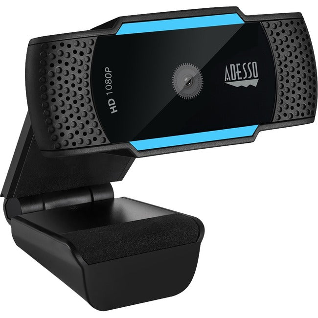 Adesso CyberTrack CyberTrack H5 Webcam - 2.1 Megapixel - 30 fps - Black, Blue - USB 2.0