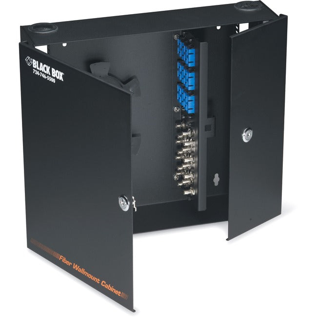 Black Box Wallmount Fiber Enclosure - Locking, 4-Slot