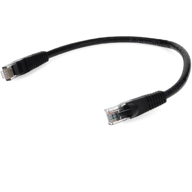 AddOn 3ft RJ-45 (Male) to RJ-45 (Male) Straight Black Cat6 UTP PVC Copper Patch Cable