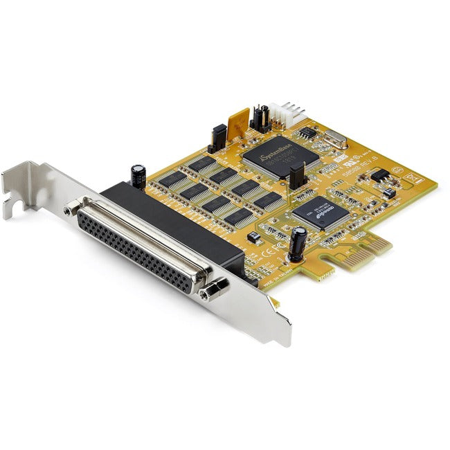 StarTech.com 8-Port PCI Express RS232 Serial Adapter Card - PCIe to Serial DB9 RS232 Controller Card - 16C1050 UART - 15kV ESD - Win-Linux