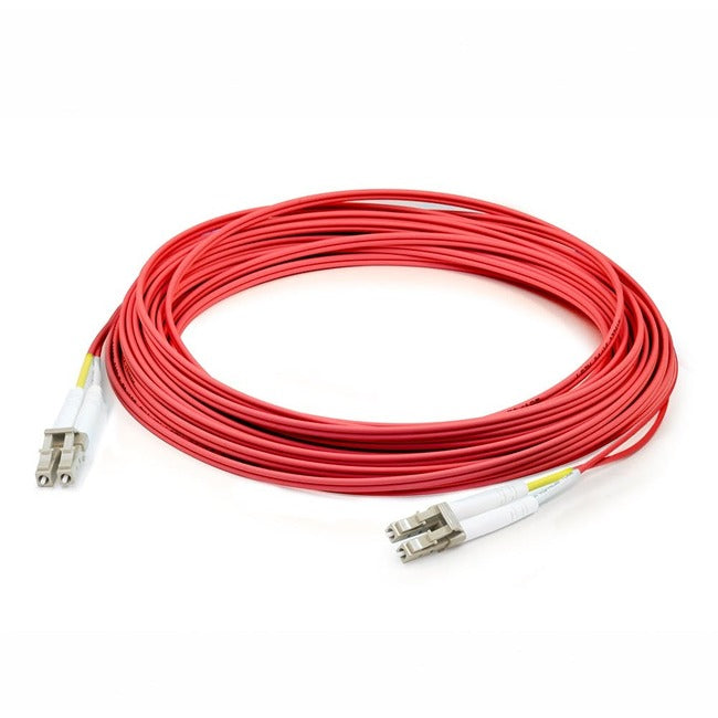 AddOn 2m LC (Male) to LC (Male) Red OM3 Duplex Plenum-Rated Fiber Patch Cable