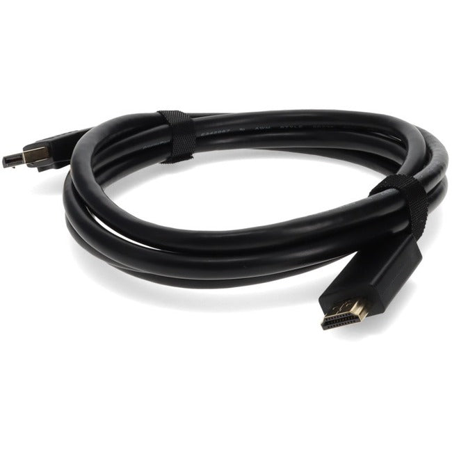 AddOn 6ft DisplayPort Male to HDMI Male Black Cable (Requires DP++)