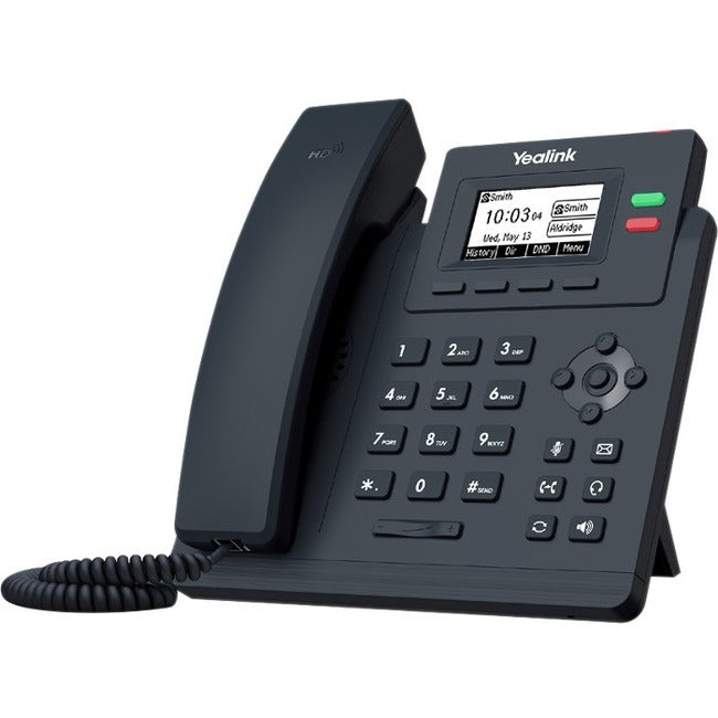 Yealink SIP-T31P IP Phone - Corded-Cordless - Corded - Wall Mountable - Classic Gray
