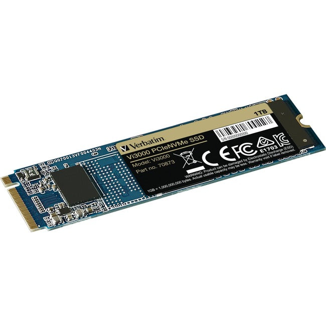 Verbatim Vi3000 1 TB Solid State Drive - M.2 2280 Internal - PCI Express NVMe (PCI Express NVMe 3.0 x4)