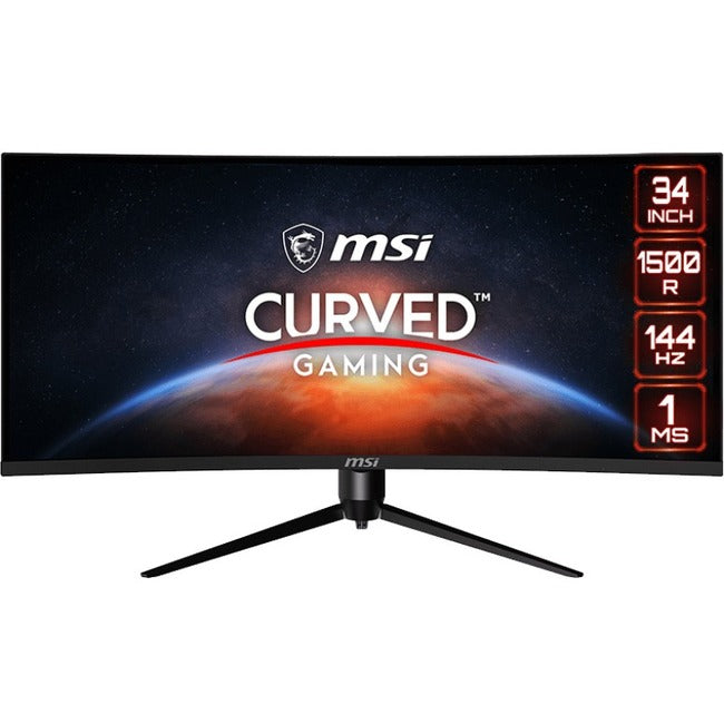 MSI Optix OPTIXMAG342CQR 34" UW-QHD Curved Screen LED Gaming LCD Monitor - 21:9