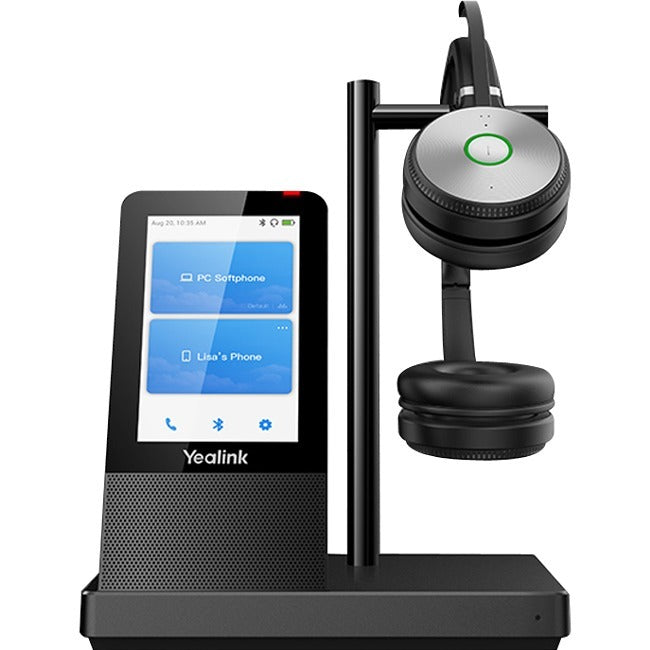 Yealink Binaural (duo) Wireless Dect, Bluetooth And Usb (2 Ports) Headset, Optional Busy