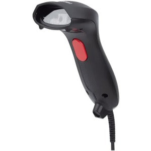 Manhattan 2D Handheld Barcode Scanner, USB-A, 250mm Scan Depth, Cable 1.5m, Max Ambient Light 100,000 lux (sunlight), Black, Three Year Warranty, Box