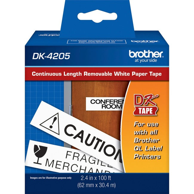 Brother Continuous Length White Film DK Tape