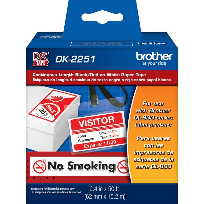 Brother BK-RD on WE Continuous Length Paper Labels