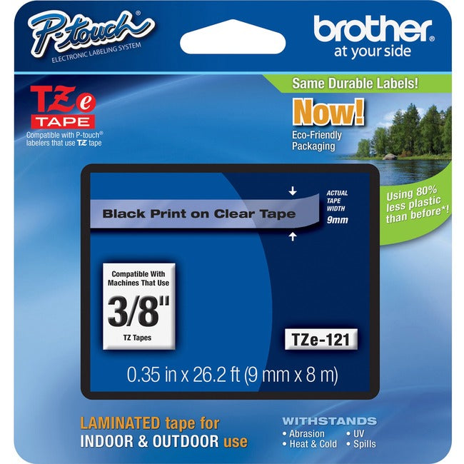 Brother P-touch TZe Laminated Tape Cartridges