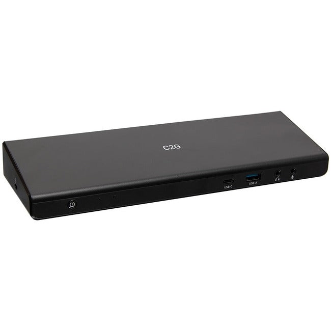 C2G 4K USB C Triple Monitor Dock - HDMI, DP, Ethernet, 3.5mm & 85W