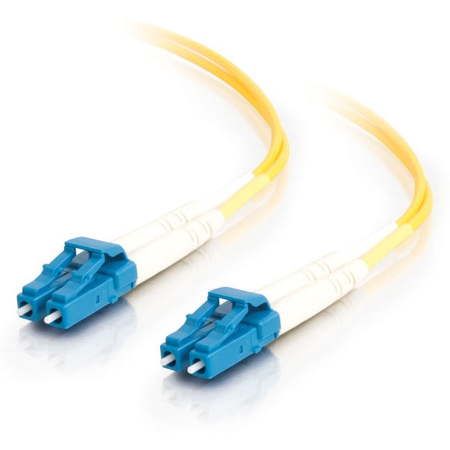 C2G 2m LC-LC 9-125 OS2 Duplex Single-Mode PVC Fiber Optic Cable - Yellow