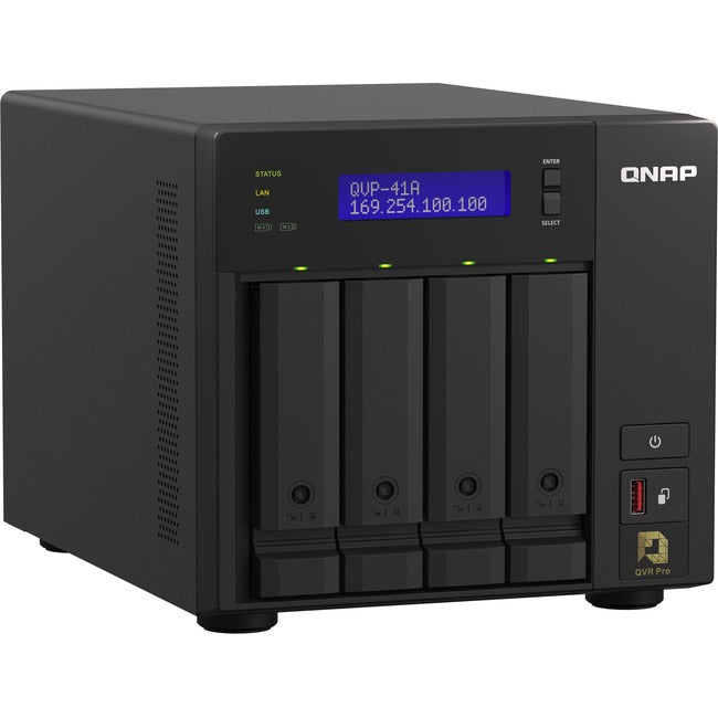 QNAP 4-Bay High-Performance NVR for SMBs, SOHO, and Home