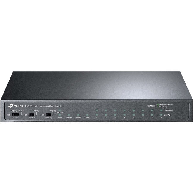 TP-Link 8-Port 10-100Mbps + 3-Port Gigabit Desktop Switch with 8-Port PoE+