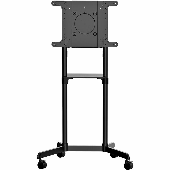 StarTech.com Mobile TV Cart, Portable Rolling TV Stand, 37-70 inch VESA Display Mount (154lb-70kg), Shelf & Storage, Rotate-Tilt Display  FRN