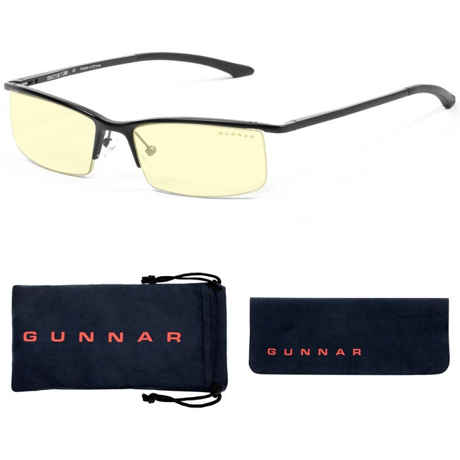 GUNNAR Gaming & Computer Glasses - Emissary, Onyx, Amber Tint