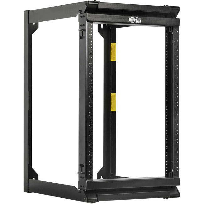 Tripp Lite SmartRack 16U Wall-Mount 2-Post Open Frame Rack, Hinged Front, Heavy Duty  FRN