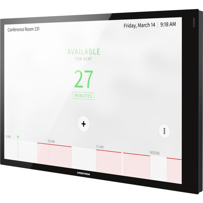 Crestron 10.1 in. Room Scheduling Touch Screen, Black Smooth