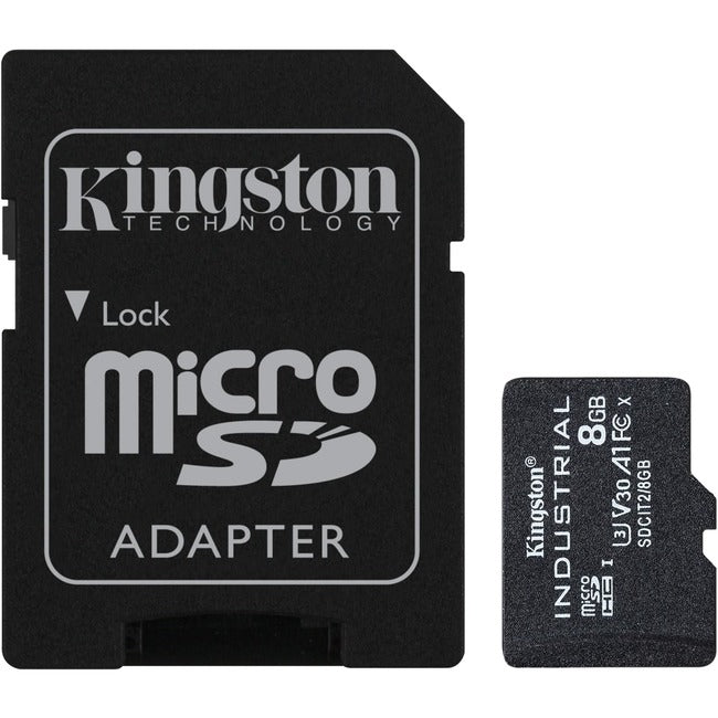 Kingston Industrial 8 GB Class 10-UHS-I (U3) V30 microSDHC