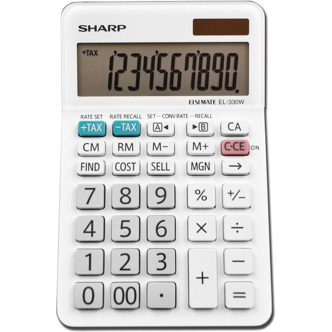 Sharp Calculators EL-330WB 10-Digit Professional Desktop Calculator