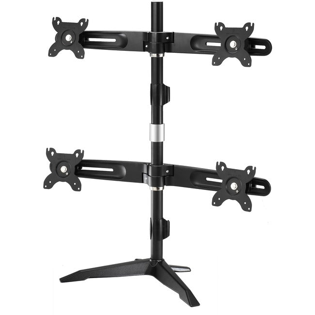 Amer Mounts Desk Mount for Flat Panel Display - Black - TAA Compliant