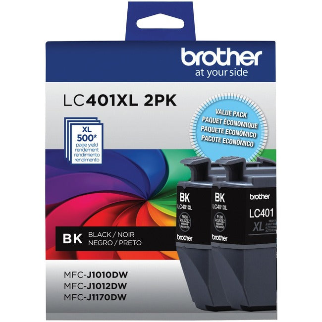 Brother LC401XL2PKS Original Ink Cartridge - Black