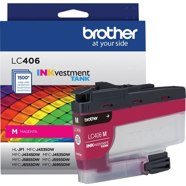 Brother INKvestment LC406M Original Ink Cartridge - Single Pack - Magenta