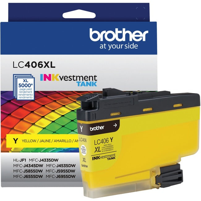 Brother INKvestment LC406XLY Original Ink Cartridge - Single Pack - Yellow