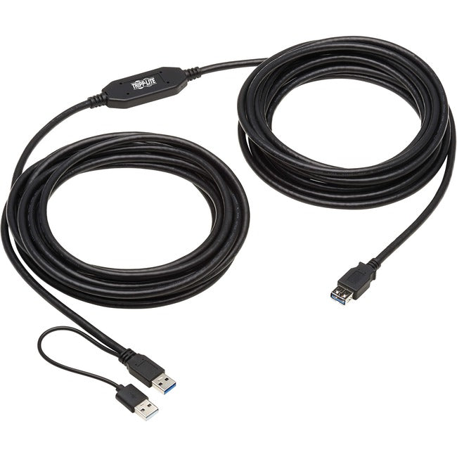 Tripp Lite U330-10M-1 USB 3.2 Gen 1 Active Extension Repeater Cable (M-F), 10 m (32.8 ft.)