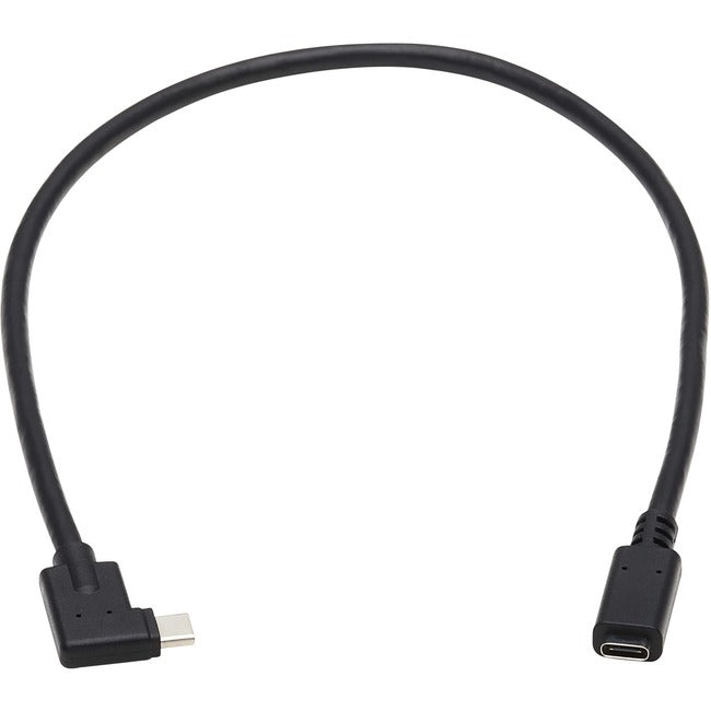 Tripp Lite U421-20N-G2-RA USB-C Extension Cable, M-F, Black, 20 in. (0.5 m)