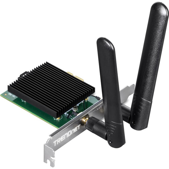 TRENDnet TEW-907ECH IEEE 802.11ax Bluetooth 5.2 Dual Band Wi-Fi-Bluetooth Combo Adapter for Desktop Computer