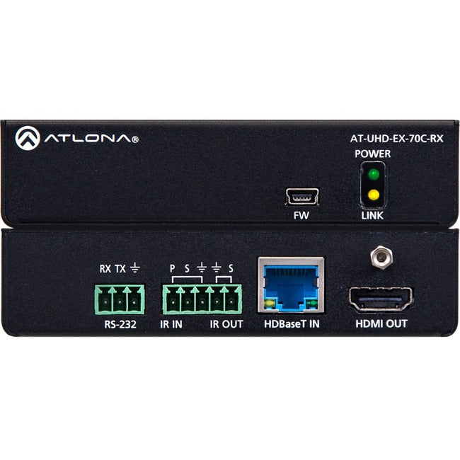 Atlona 4K-UHD HDMI Over HDBaseT Receiver with Control and PoE