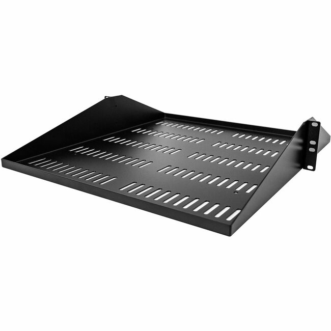 StarTech.com 2U Vented Server Rack Cabinet Shelf - Fixed 20" Deep Cantilever Rackmount Tray for 19" Data-AV-Network Enclosure w-Cage Nuts