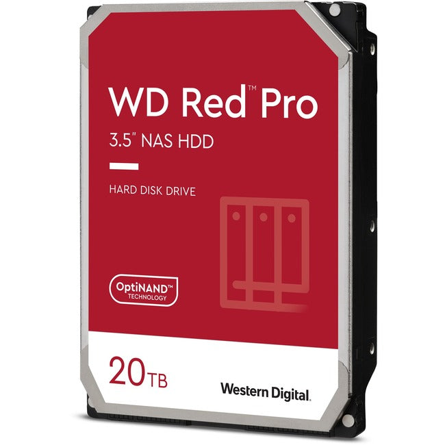 WD Red Pro WD201KFGX 20 TB Hard Drive - 3.5" Internal - SATA (SATA-600) - Conventional Magnetic Recording (CMR) Method