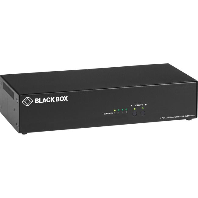 Black Box 4K60 HDMI Dual-Head KVM Switch - 4 Port