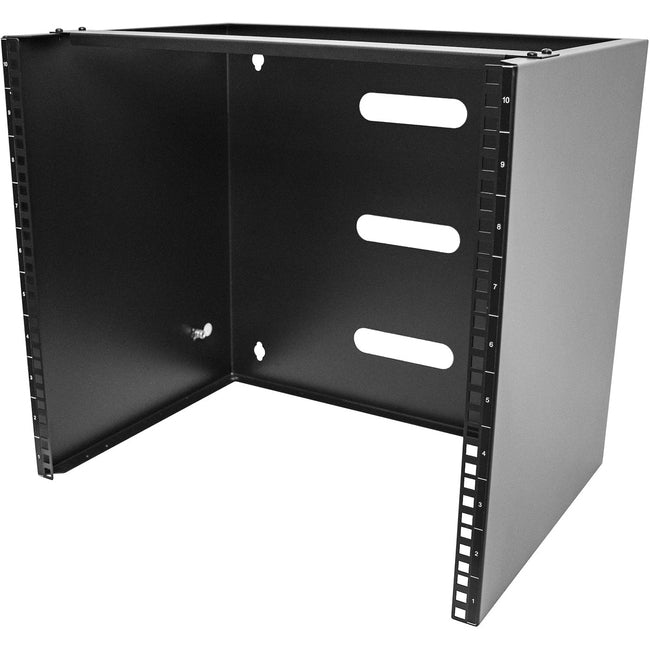 StarTech.com 10U Wall Mount Rack, 14in Deep, 19 inch Wall Mount Network Rack, Wall Mounting Patch Panel Bracket for Switch-IT Equipment