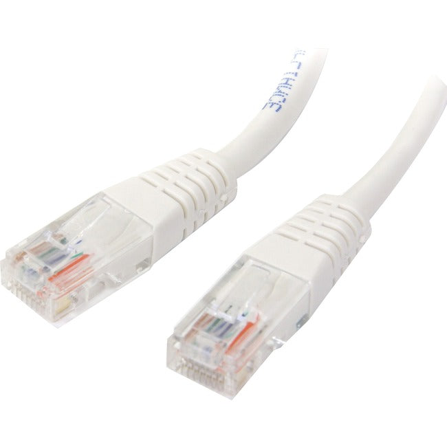 StarTech.com 1 ft White Molded Cat5e UTP Patch Cable