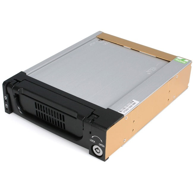 StarTech.com StarTech.com Aluminum Black SATA Hard Drive Drawer - Storage mobile rack - black