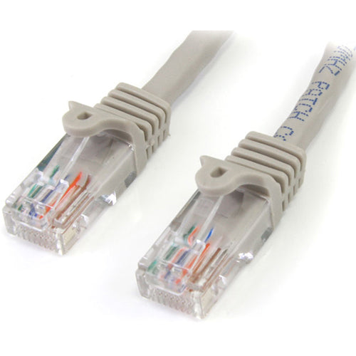 StarTech.com 1 ft Gray Snagless Cat5e UTP Patch Cable